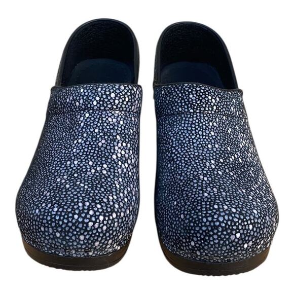 Sanita Clogs Womens Leather Nurse Shoes Polka Dots EU 35 US4 Polka Dots Slip Ons - Picture 4 of 10